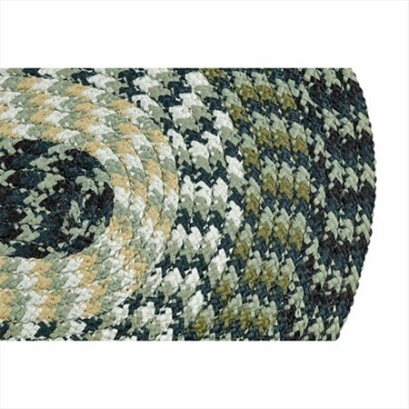 BETTER TRENDS Alpine Braided Rug, Hunter - 5 in. BRAL58HU